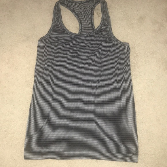 lululemon athletica Tops - Black and white striped lululemon tank top